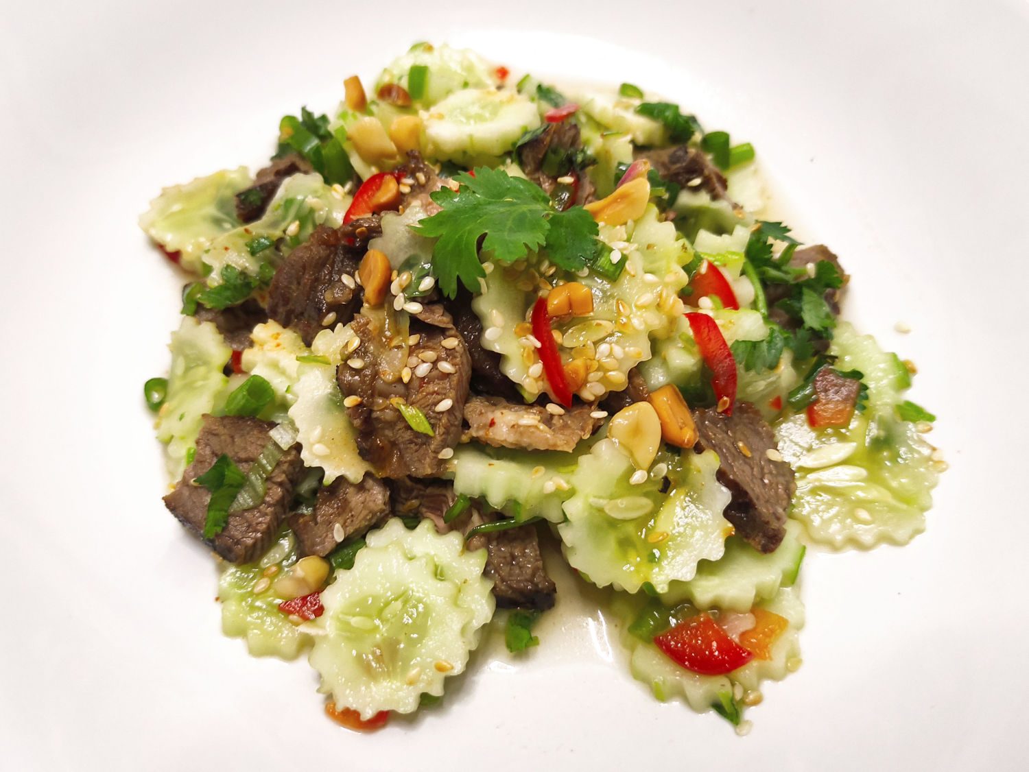 recette de salade de boeuf thaïe