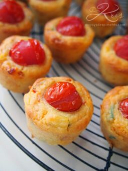 mini-cakes au curry vert