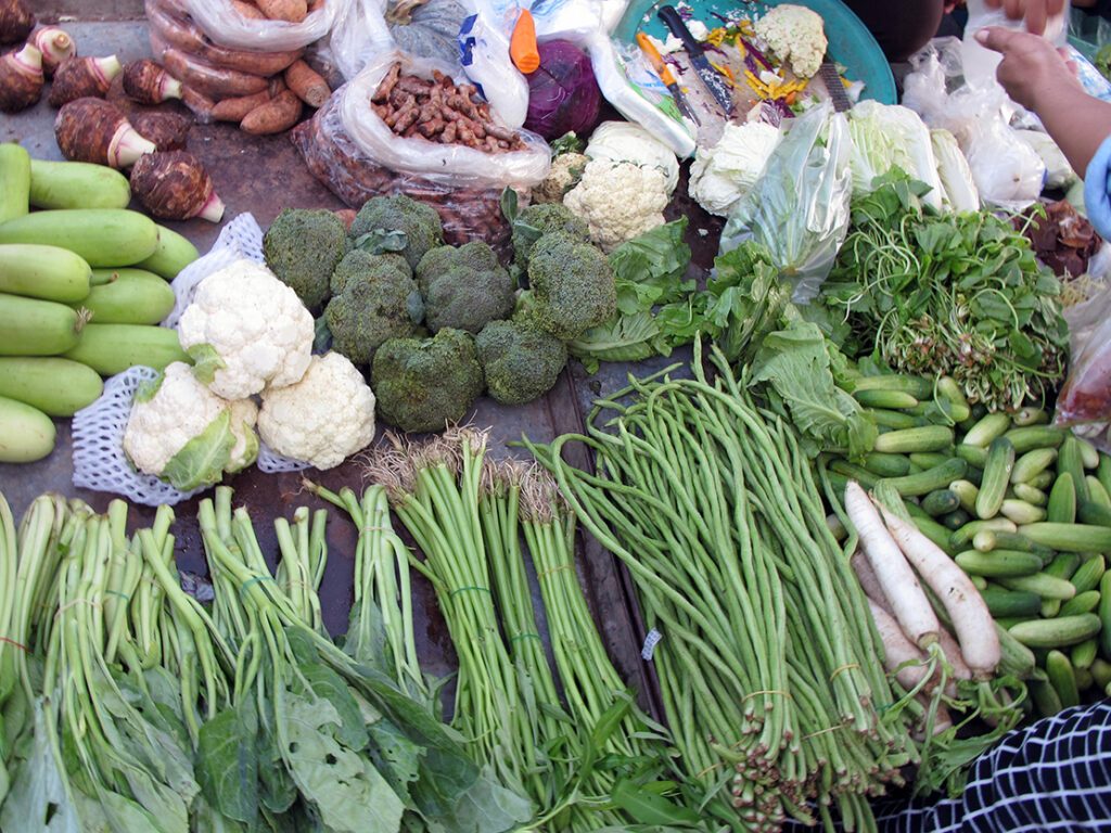 marché de nourriture en Thaïlande