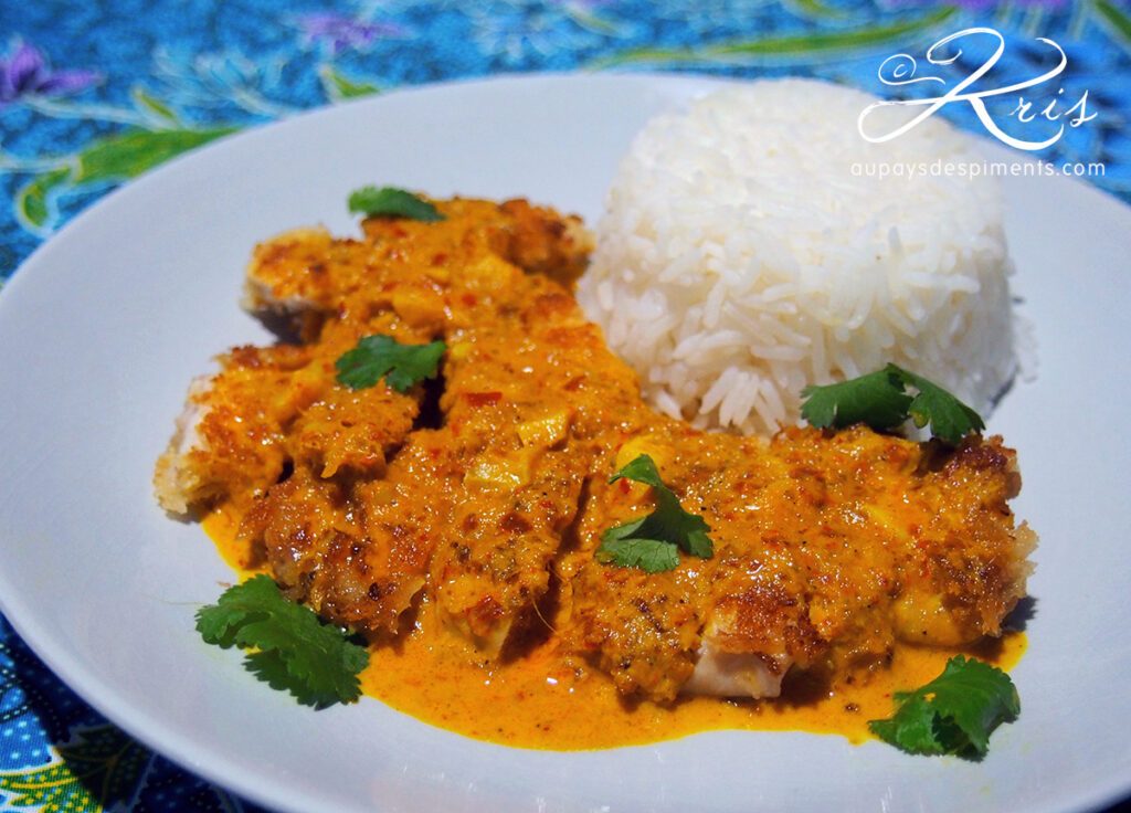 Poulet croustillant au curry jaune