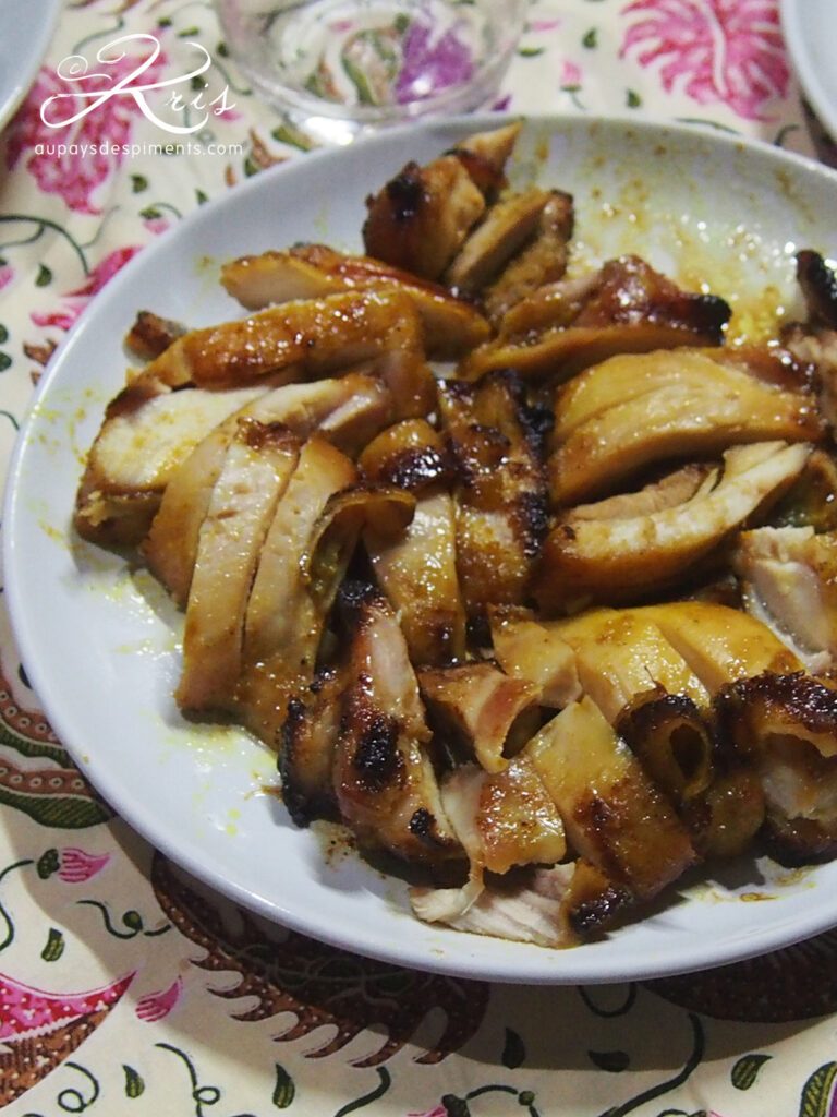 poulet grillé prêt à servir