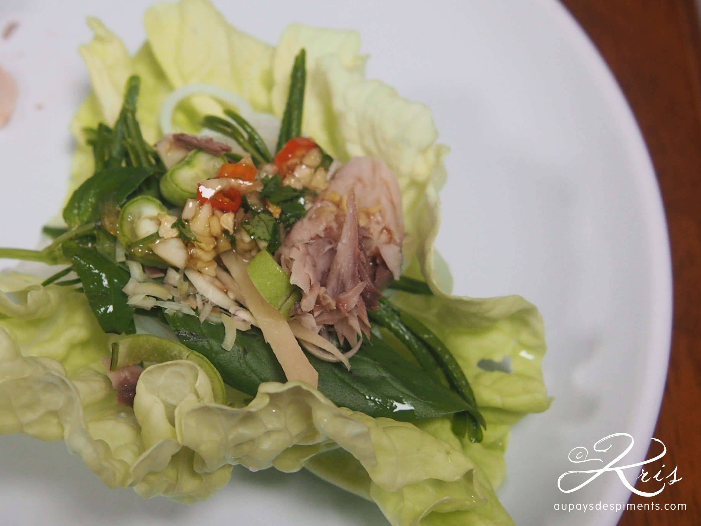 miang de poisson grillé