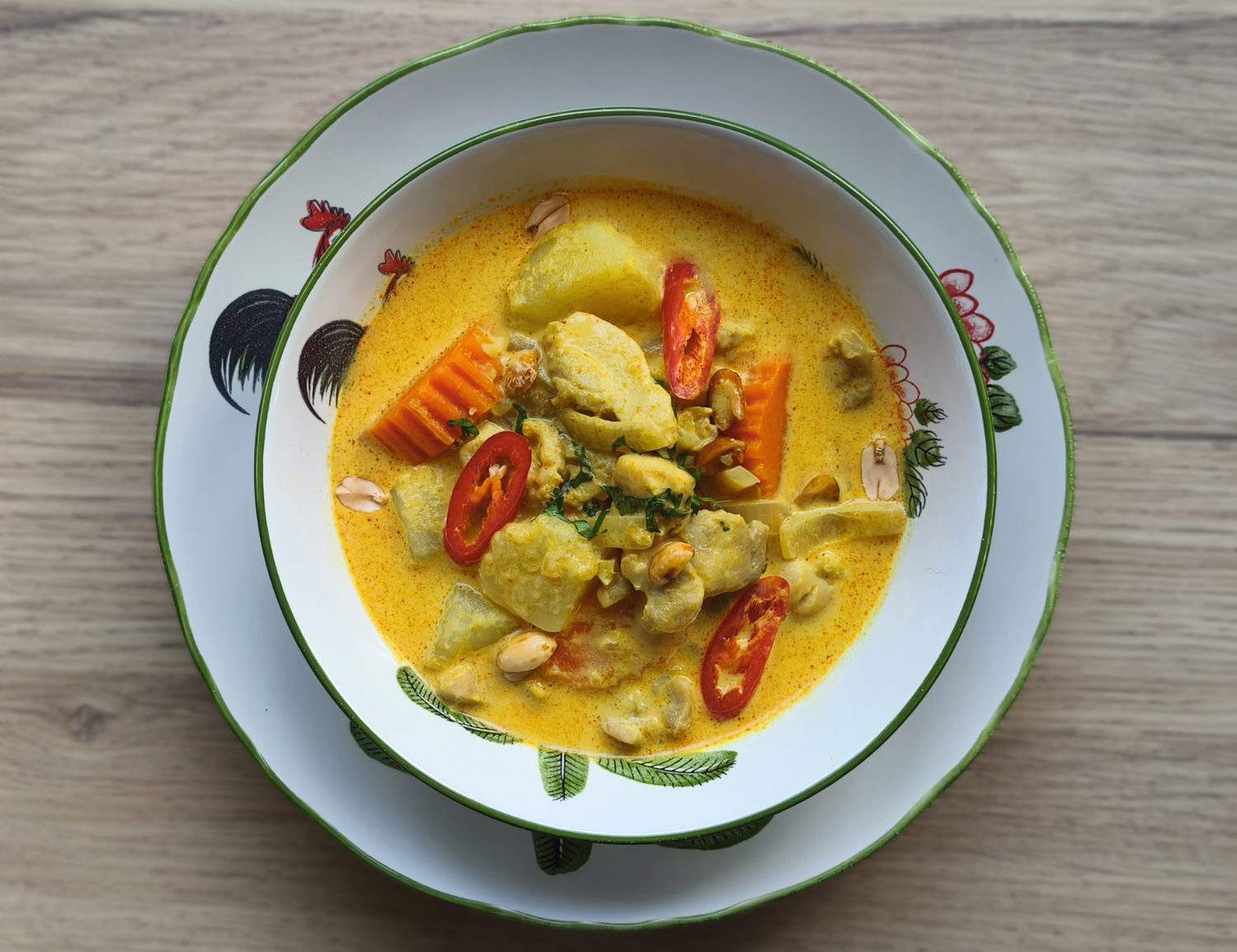 Recette thaïe de curry jaune au poulet